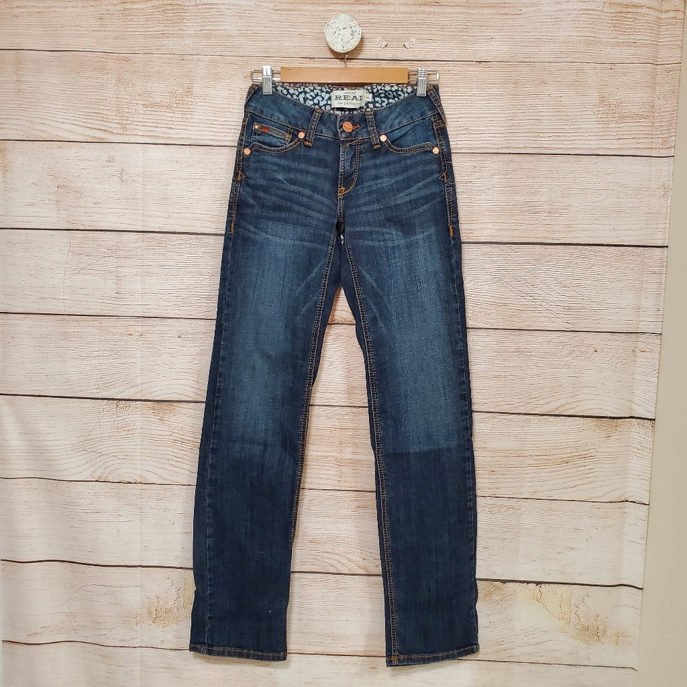 Ariat Women's Straight Leg Jeans - Dark Blue